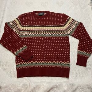 Jantzen Vintage Patterned Sweater (L)